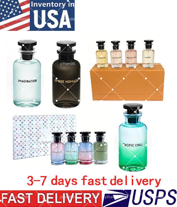 Stock aux États-Unis Parfum Pacific Chill IMAGINATION OMBRE NOMADE Coffret de parfum 4 pièces Livraison 3-7 jours Parfum floral de bonne odeur lo