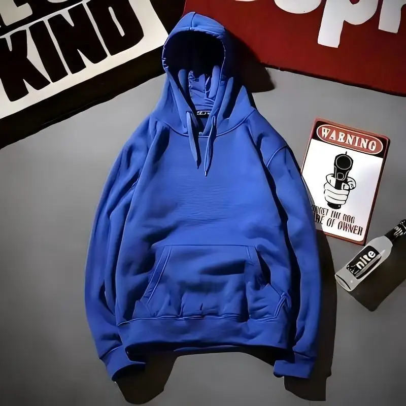 Spring Fall Men and women's plain black grey hooded sweatshirts Street wear Running sweatshirts Casual loose hoodie pullovers 260731