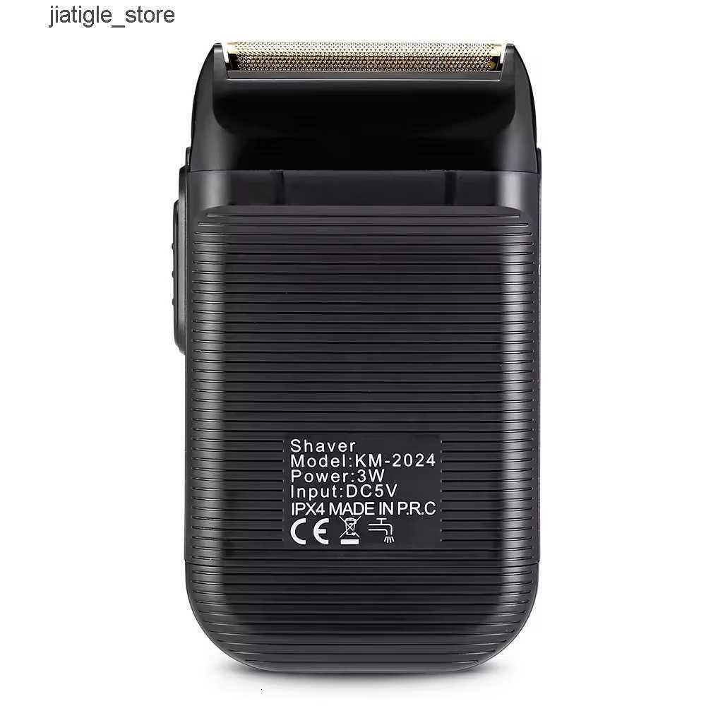 Electric Kemei Charging KM-2024 USB Shaver For Men Reciprocating Twin Razor Shaver Beard Trimmer Shaving Machine X251128 M260804