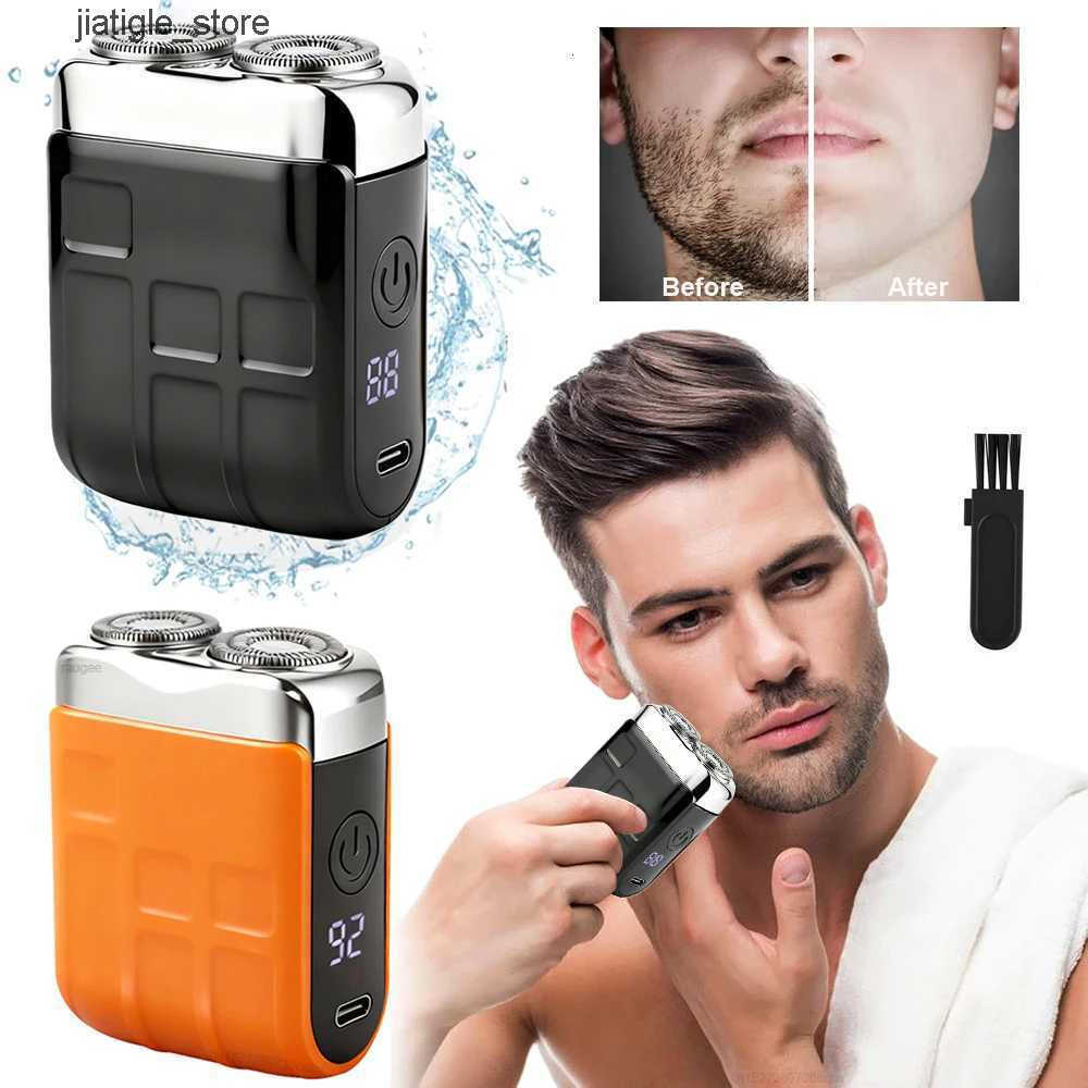 Mini for Men Electric Shaver Electric Razor Beard Trimmer USB Rechargeable Mens Shaving hine Dual Men Electric RazorJ260530 M260804