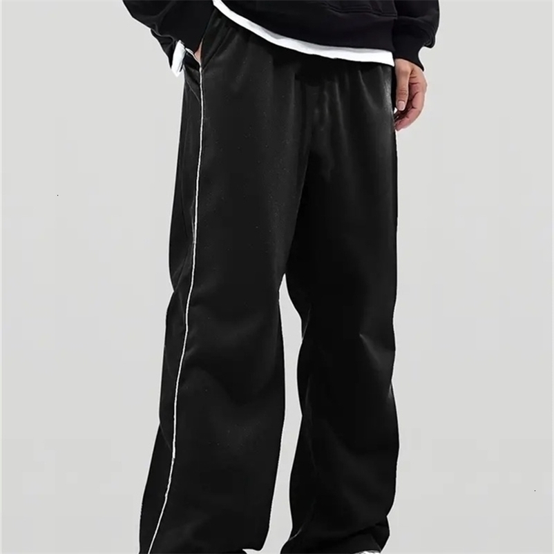 Summer Mens Casual Pants Striped Quick drying Sports Pants Night Cycling Reflective Side Strip 260612BJ