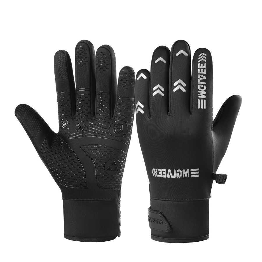 cycling Sports gloves with insulation men's and women's anti slip touch screen skiing bicycles cold resistant outdoor gloves S260804SCMH