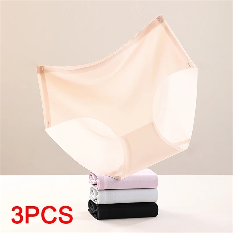 Sports Womens Panties Set Pack Fashion Underwear for Women Ice Silk Lingerie Sexy Briefs Lady Triangular Underpants Seamless 260611BJ