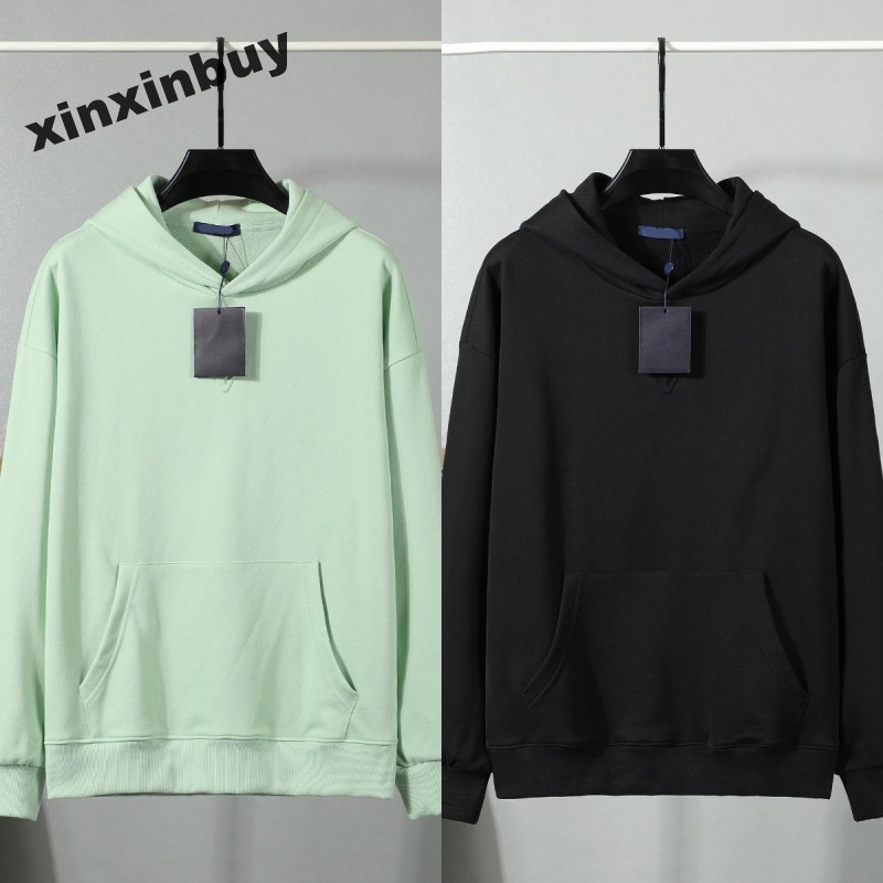 xinxinbuy Designer Sweater hoodie Men Women 1854 letter relief emboss cotton Long Sleeve Man Paris Street khaki gray red blue white M-3XL