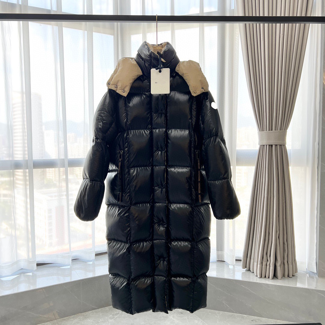 Manteau d'hiver haut de gamme femme Lettre épaulette Style veste femme Pull à capuche Doudoune Un manteau d'hiver en gros chaud et confortable