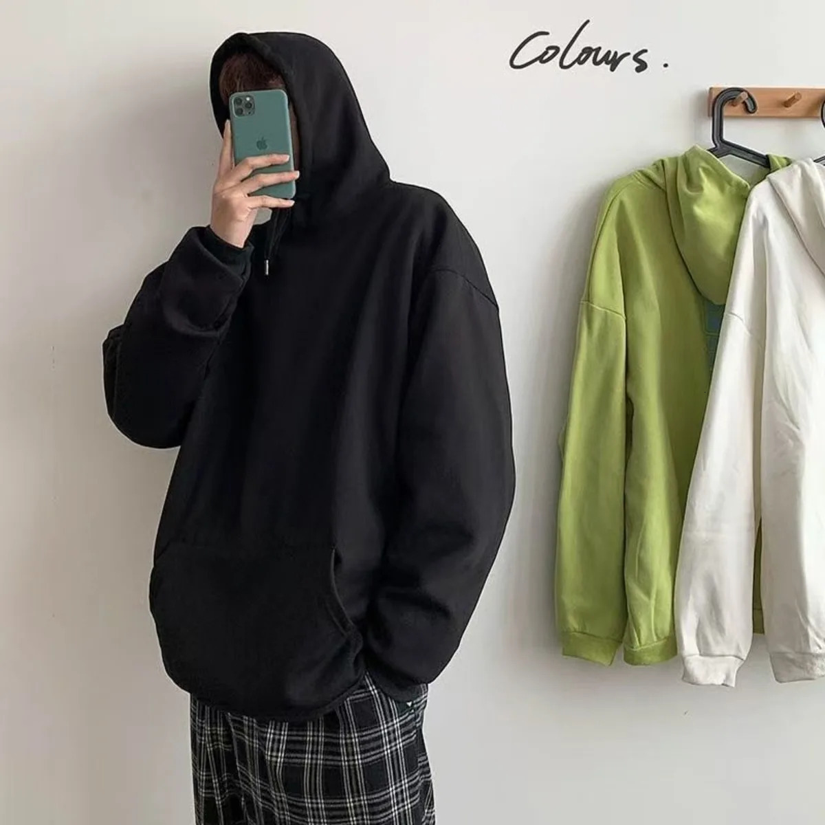 Fashion Casual Hoodies Men Wholesale Plain White Pullover Hoodie Unisex Sweatshirt with Hood Versatile Streetwear 260731