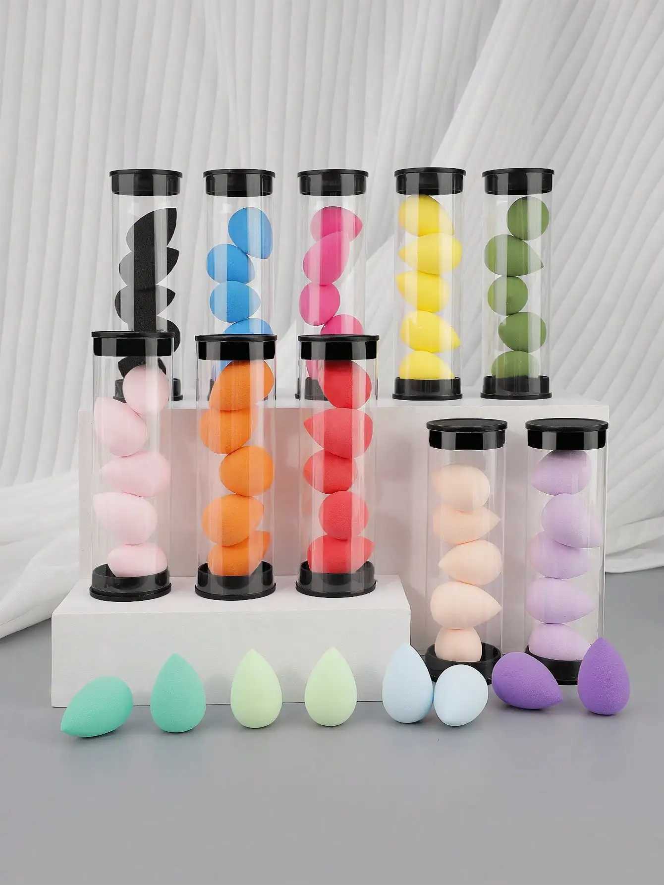 5pcs Mini Makeup Sponge Applicator Set Small Size Cosmetic Blender Puff Portable Concealer Eye Makeup Tool X260804