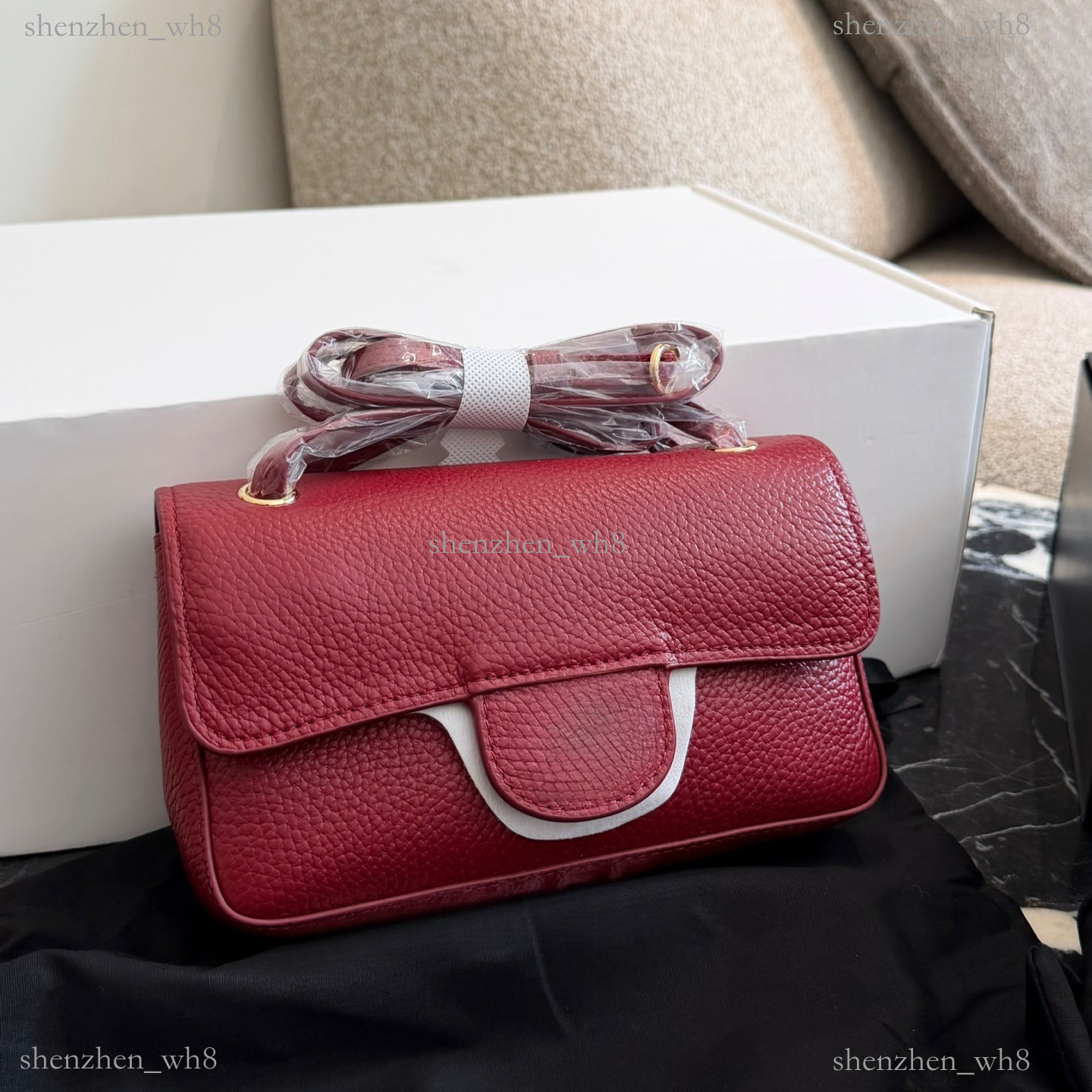 High quality Classic Mini Flap cc maxi mini 26 B Bag Designer Lychee pattern Totes CF Bags Caviar Leather Gold Metal Hardware Chain Crossbody Should