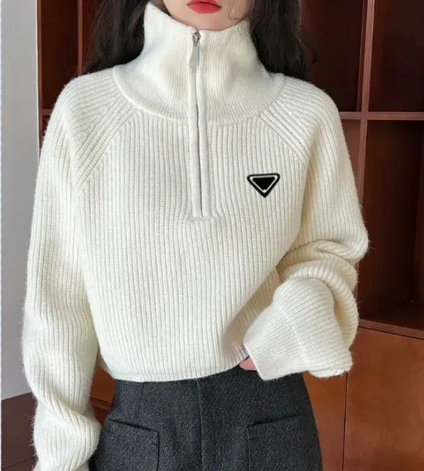 AAA+Design Women Knits Sweaters Tees Womens Tops Cardigan With Zippers Short Style Slim Jumpers Winter Autumn Spring Clothing S-XL