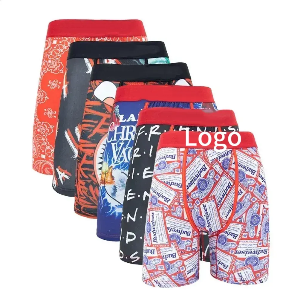 Psdslysboxers Designer Men Underwear 6Pcs Sexy Cotton Psdmen Underwear Underpants Men Fashion Shorts Briefs Quick Dry Breathable Underwear Swim Pant