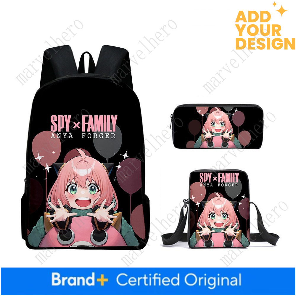 Amazon spy SPY x FAMILY play house anime peripheral student backpack shoulder bag pencil case three piece set Oxford cloth