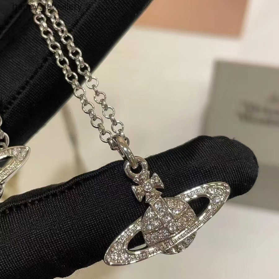 Classic Saturn Necklace for Women Summer Light Luxury Design High-end Planet Collarbone Chain Layered Niche Design T260804
