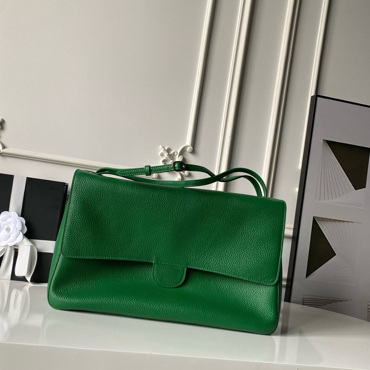 Designer 26S Maxi Caviar Shoulder Bag Women Commuter Evening Underarm Tote Luxury Leather Handbag Travel Dating Flap Crossbody