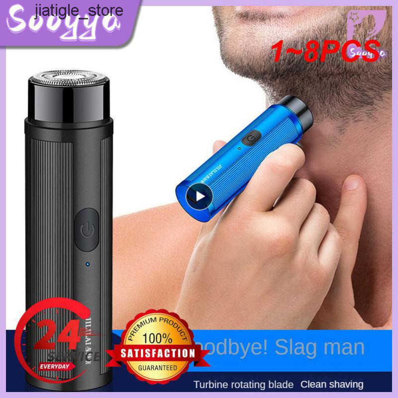 electric 18pcs mens shaver mini automatic razor trimmer portable beard knife shaver rechargeable razor travel car mini shaver M260804