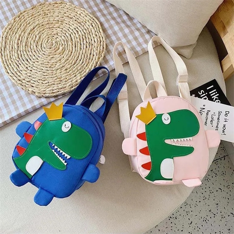 Kids Dinosaur Backpack Cute Cartoon Children Backpacks Oxford Cloth Large-capacity Waterproof Durable Preschooler School Bag 260602BJ