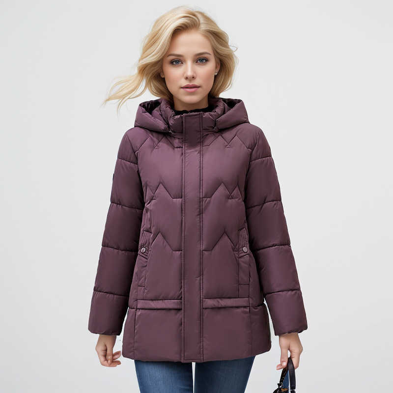 Jacket Puffer Down Cotton Jacket Womens Medium Long New High End Cotton Jacket Loose Thick Coat S260804IIS6