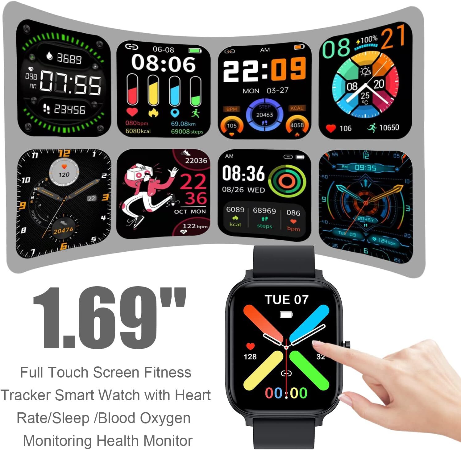 2026 New Smart Watch For Men Women Compatible With Iphone Samsung Android Phone 1.69 Inch Full Touch Screen perfume Ip68 Waterproof cologne Bluetooh
