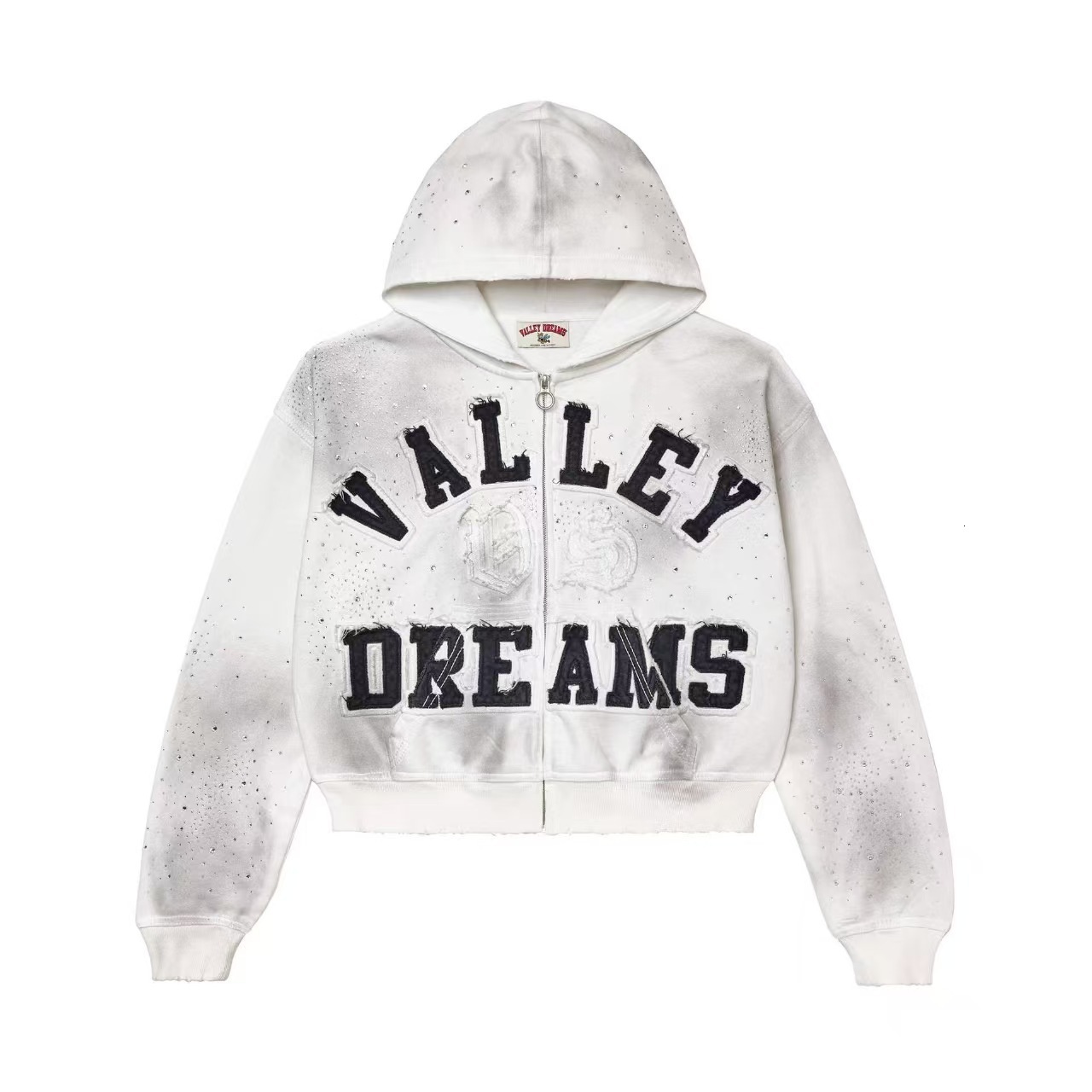 Vale Dream Jacket European And Personalized Street Wear Designer Mens Zip Up Jacket Valleys Dream Hoodie Couple's Hoodie American Retro Zip Up