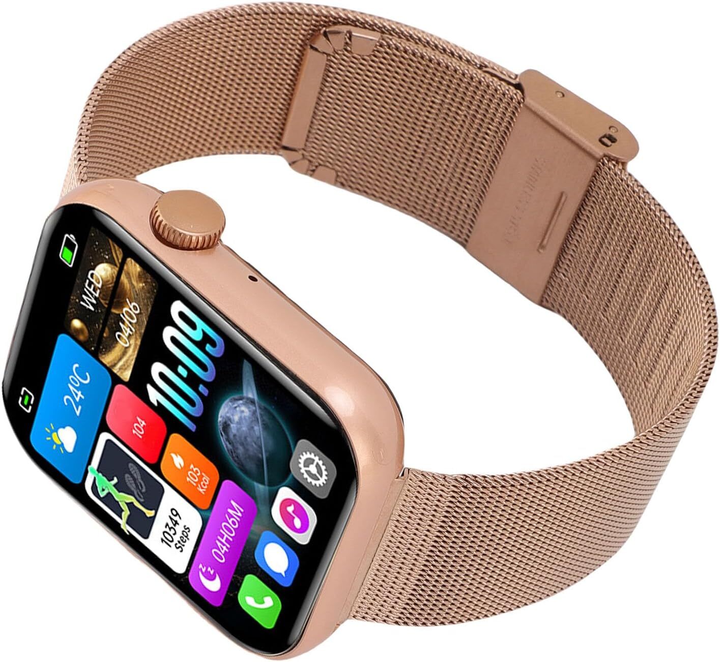 2026 New Bluetooth Call Smart Watch HD cologne perfume Color Ip67 Water Proof Fitness Tracker Sleep Monitoring For Android Ios 1.9" Square Scre
