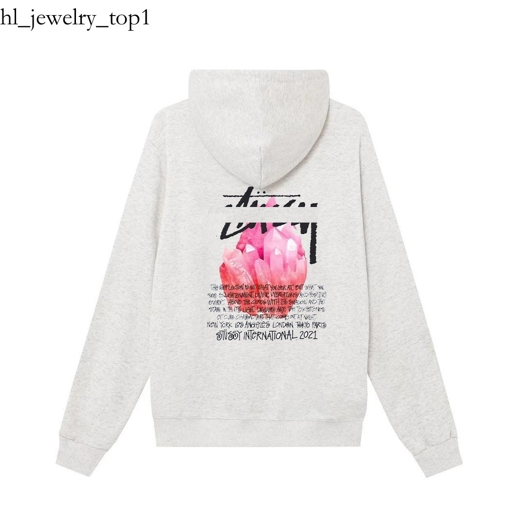 designer mens stu hoody t shirt oversize luxury classic Gradient color washing effect with high quality stu hoody 6e3