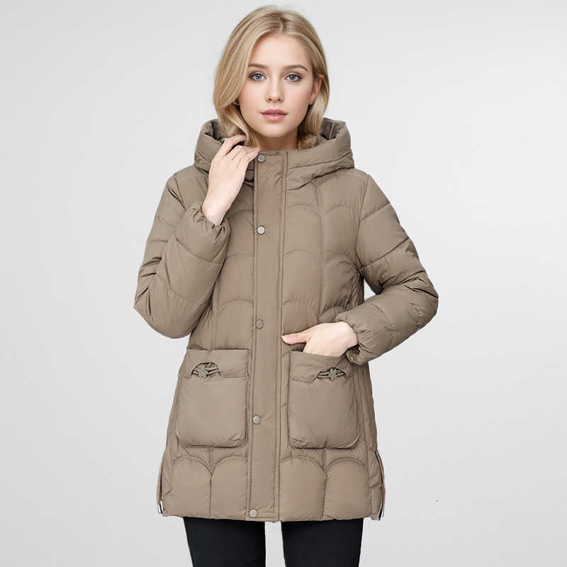 Jacket Puffer Cotton Jacket Womens Mid Length Winter New Lightweight Down Jacket with Cotton Jacket Winter Cotton Jacket S260804RLEK