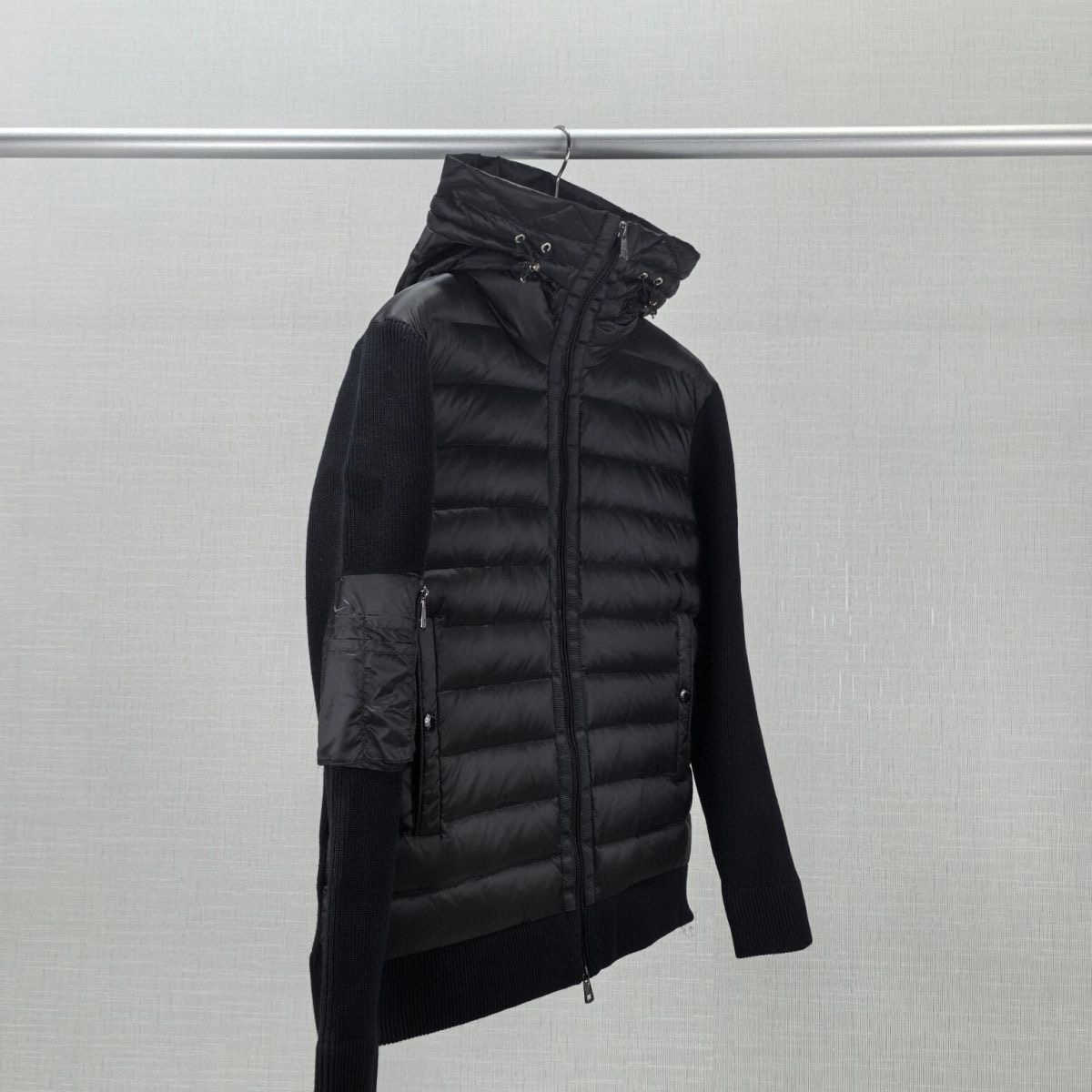 puffer mens jacket winter women down stand collar knitted splicing sweater lightweight down jacket Coat Sweater S260804EZ1P