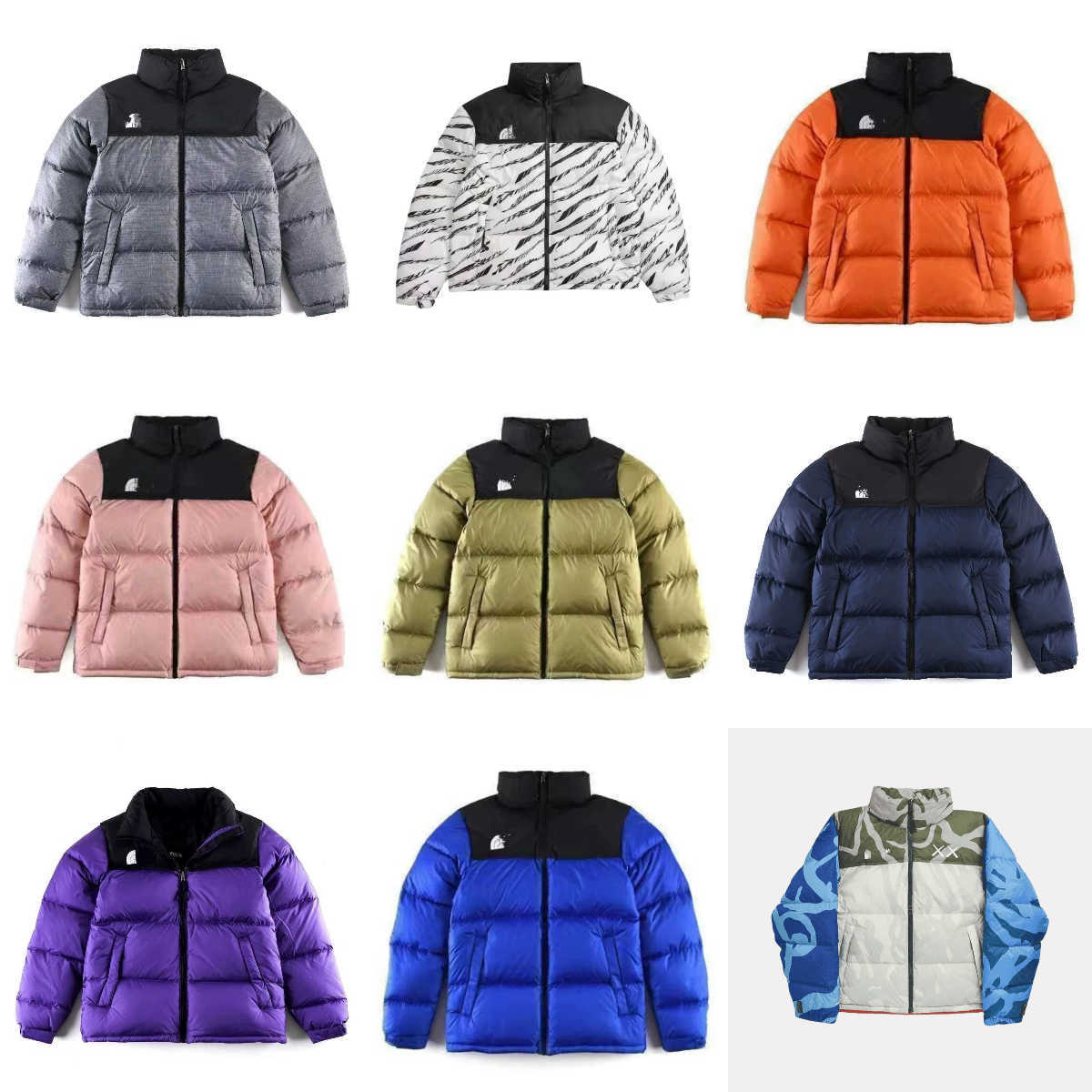 Winter Men's Down Jackets Splicing Style Hooded Warm Coats Women's Short Down Cotton Padded Jacket S2608046V1T