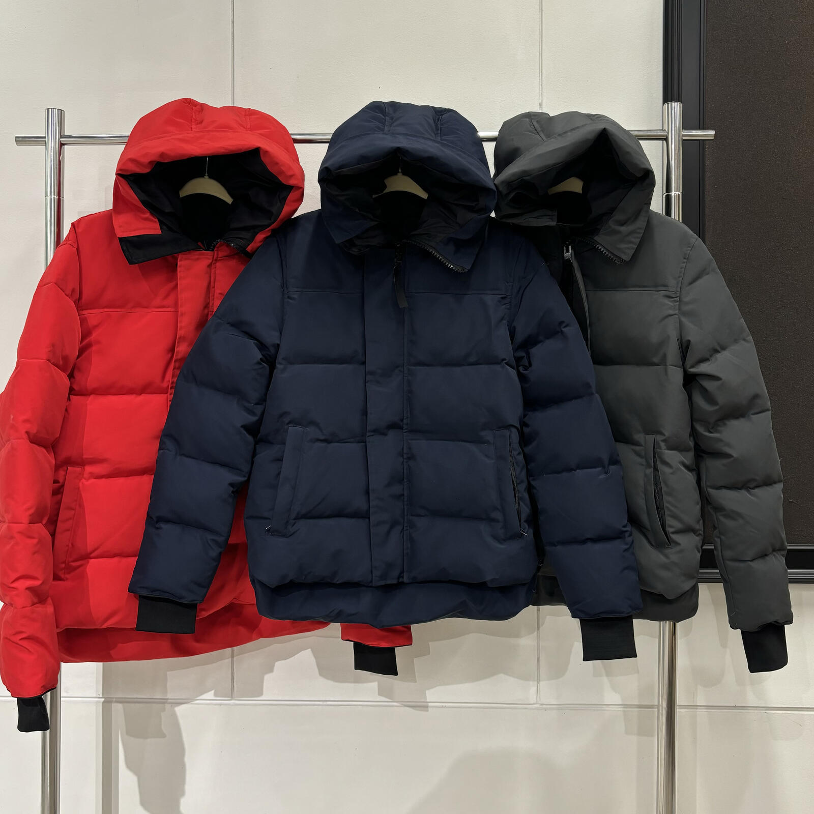 Fashion Men Designer Canadian Winter style Down Jackets Veste Homme Outdoor Winter Jassen Outerwear Big Fur Hooded Fourrure Manteau Down Jacket Coat