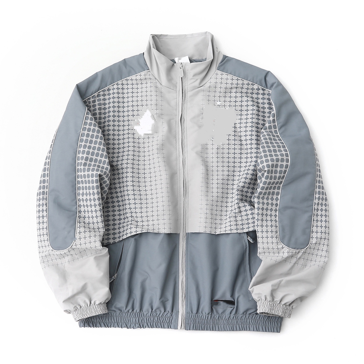 N Co-branded Patchwork Pull Ras du Cou Sweat-Shirt de Sport Unisexe élégant Techwear