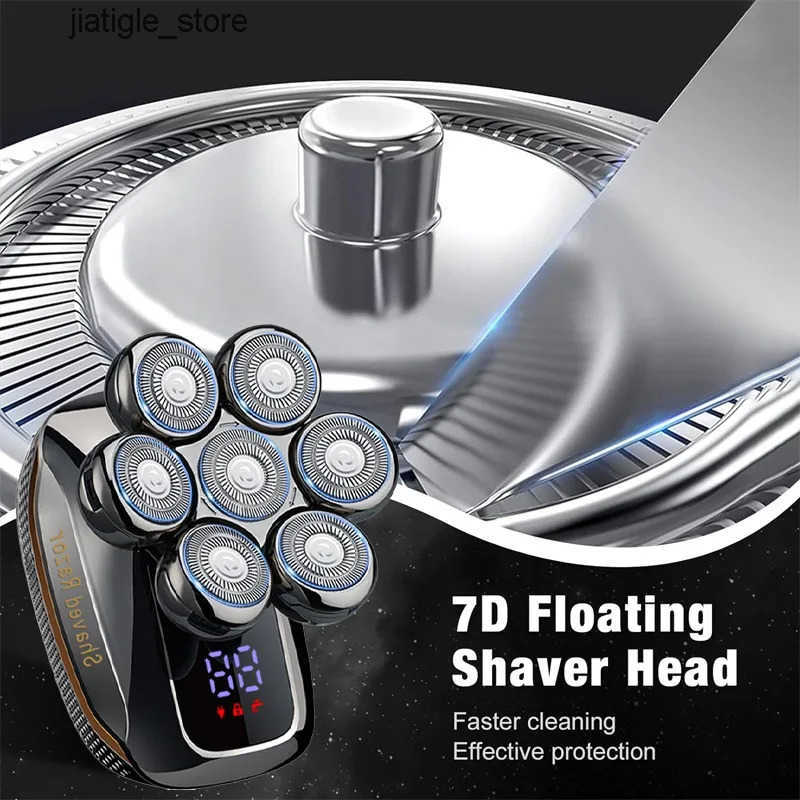 men shavers for 7d head 5 in 1 electric mens head shaver for bald men wet dry waterproof bald head shaver electric shavers men M260804