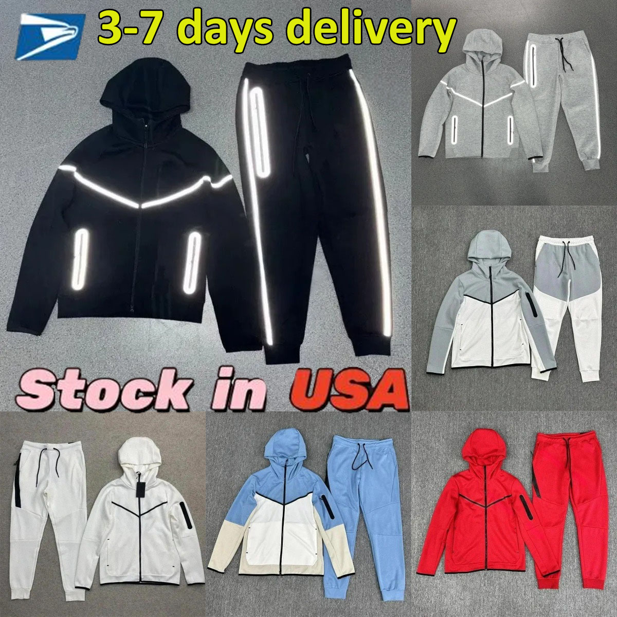 Men Tracksuit Tech Fleece tracksuit Pure Cotton Mens Hoodies Pants Tracksuits Sports Jackets Designer Jogger Suits Zipper Thick Sport Suit Windbreak