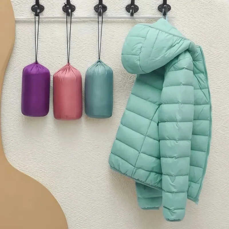 Jacket Down Womens Short Autumn Winter Collar Hooded Warm Cotton Padded Coat Large Size Outcoat Ladies S260804ZRCL
