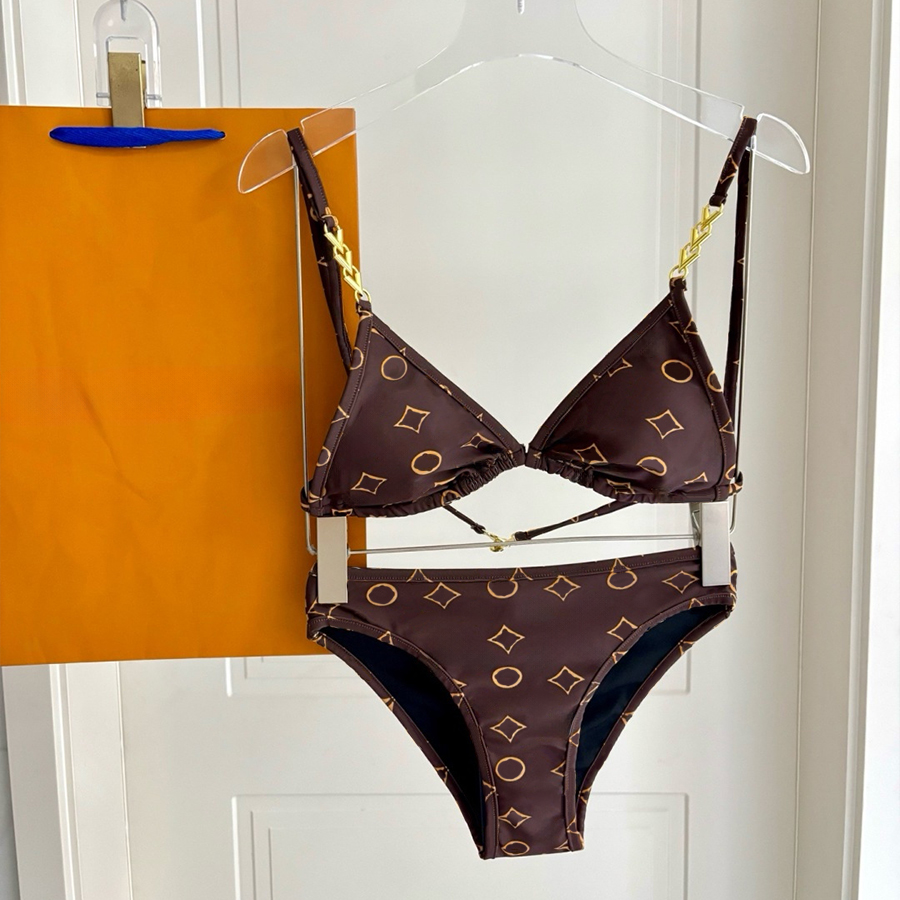 Designer Bikini Femmes Maillots De Bain Bikini Maillot De Bain Sexy Plage Vacances Bikini Split Lettre Motif Mode Loisirs Printemps Chaud Plage V