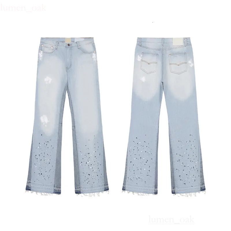 Designer Pants Gvgallery Pant Quty Paint Style Printed Gv Gallary Fashion High Jogger Mens Sweatpants Hip Hop Rock Gallerist Trousers Strt US Size S