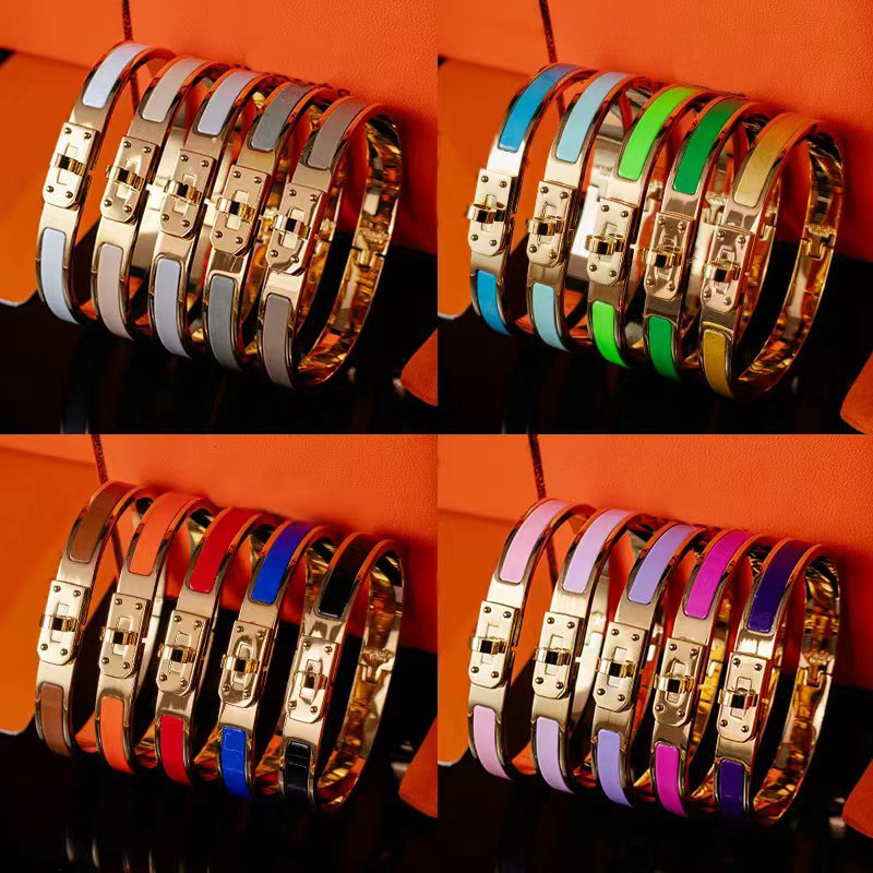 H Bracelet de mode bijoux de luxe Bracelet de créateur en or 18 carats 8mm en acier inoxydable bijoux de haute qualité
