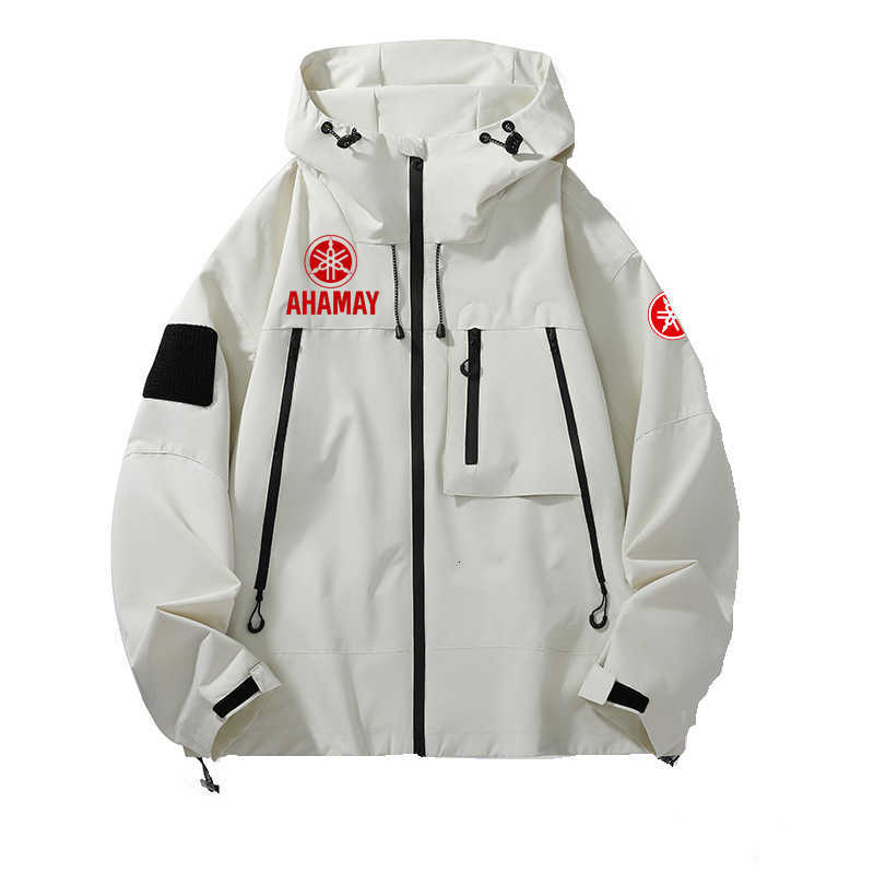 Autumn 2026 YAMAHA New Unisex Soft Shell Windbreaker Coat Outdoor Hooded Jackets Men Water Repellent Rain Coats for Hiking GolfT260804