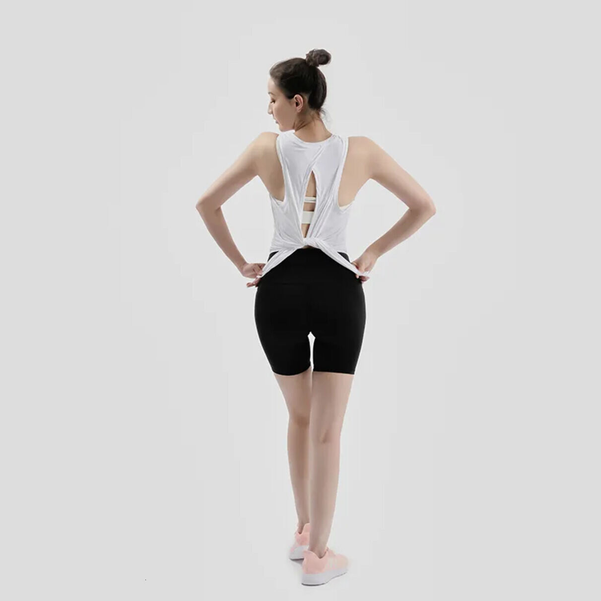 Stretchy Yoga Wear Breathable Women's Fitness T Shirt With Cutout Design For Workouts Soft Breathable And Jogging Sports Outf