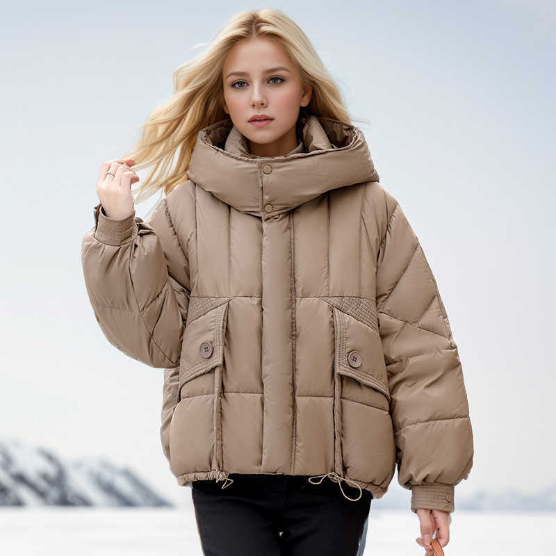 Jacket Puffer Down and Cotton Jacket for Women Winter New Version Womens Clothing Bread Jacket Stand Up Collar Cotton Jacket for Women S2608048P11