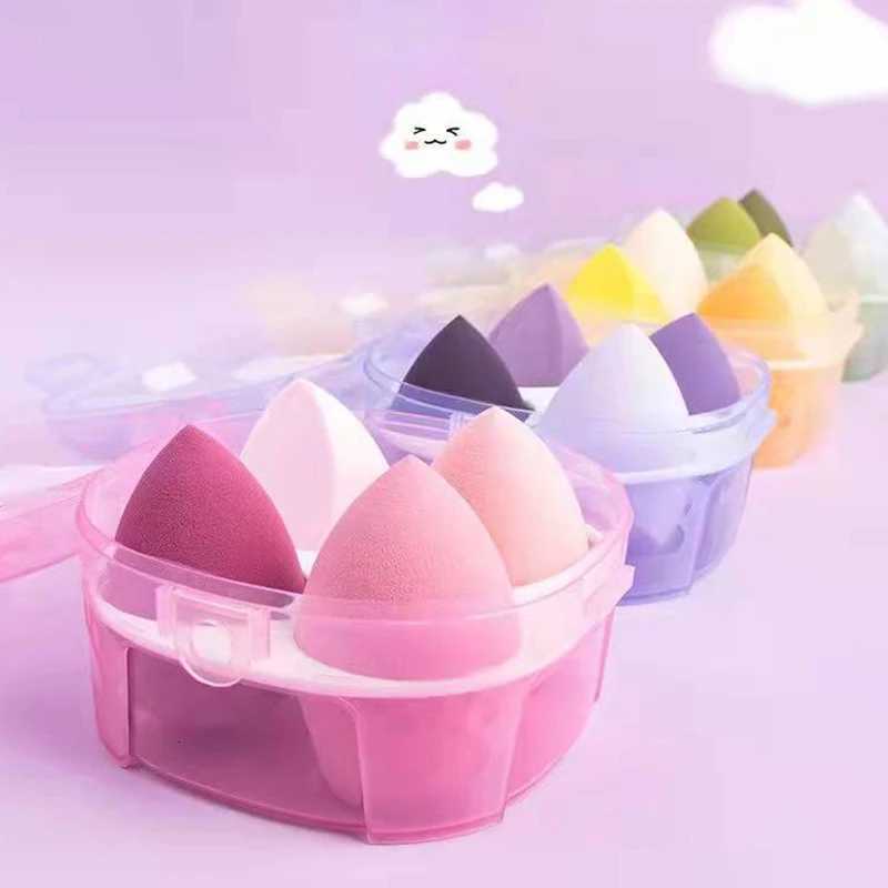 4Pcs Makeup Sponge Powder Puff Dry and Wet Combined Beauty Cosmetic Ball Powder Puff Bevel Cut Make Up Sponge Foundation Tools X2608041