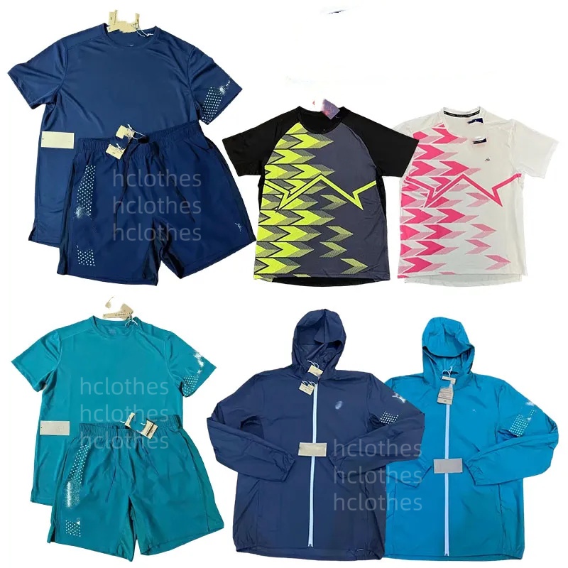 designer mens tracksuits Asicsly Tracksuit Jacket Mens womens sportwear sweatpants shorts Set Training Speed Drying Reflective Strip Running Sportsw