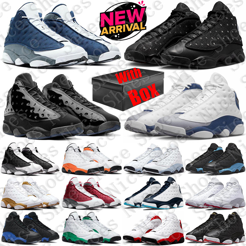 2026 With Box Designer Basketball 13 13s Wings Flint Sport Shoes sneakers for mens womens Playoffs French Blue Wolf Grey Hyper Royal trainers runner