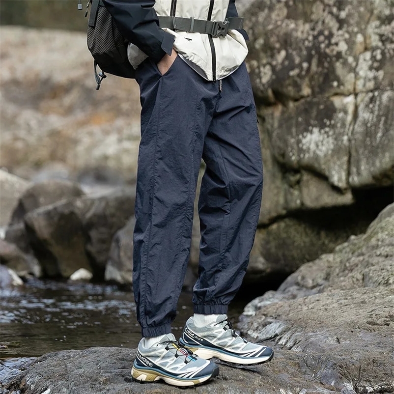 Vintage Baggy Hiking Cargo Pants Men Waterproof Casual Sport Jogging Sping Summer Parachute Pants Outdoor Wide Leg Trousers 260612BJ
