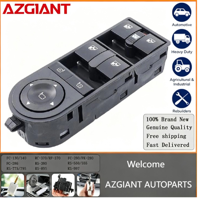 AZGIANT interrupteur principal de fenêtre électrique, régulateur de fenêtre, bouton de commande principal, lève-porte automatique, accessoire de