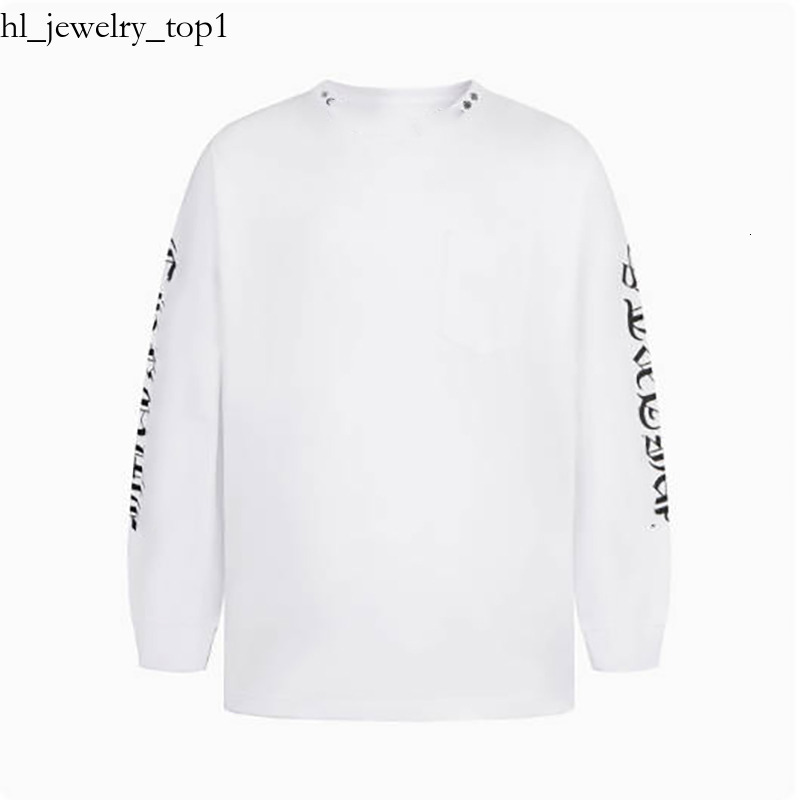 heartlyness chrome T Shirt Chrome Long Sleeve 100% Cotton Men Designer Clothes Graphic Tee Shirt Womens Mens Designer Shirt Chrome Tshirts d48