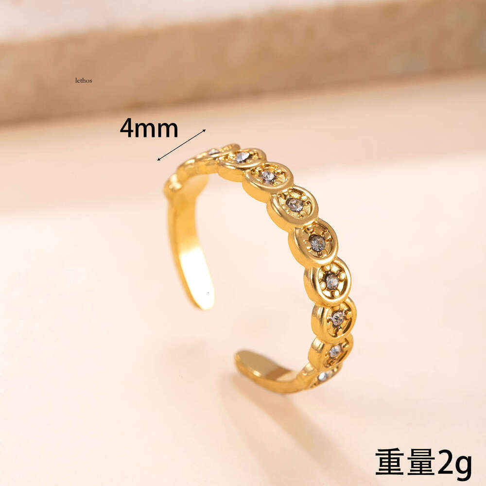 supply of titanium jewelry vintage style 18k gold-plated open with Silver coins and diamonds 925 Sterling Silver 18K Gold ring manufacturer