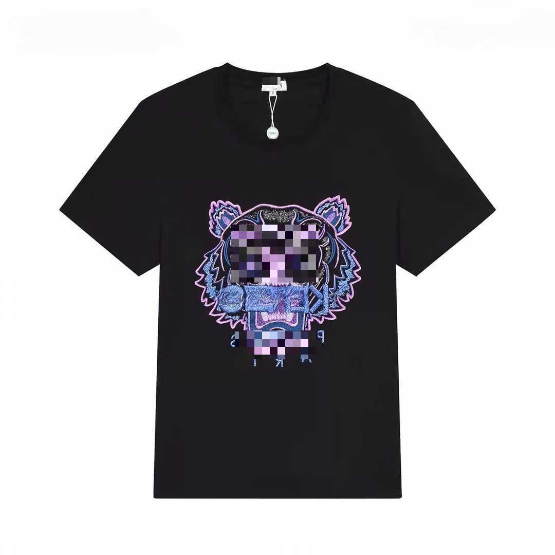 Summer Designer New Tiger head Letter Printed Couple's Casual Loose Men's and Women's Same Short Sve T-shirt Size S-3XL D260805