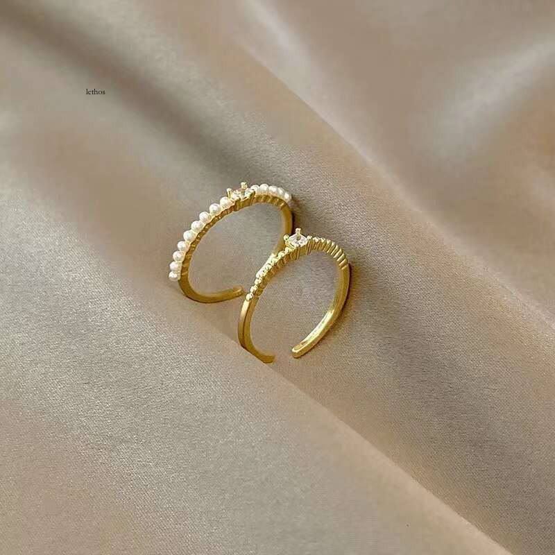 Light luxury sparkling diamond simple set ring for women, trendy stylish, versatile and fashionable open index finger ring, new model