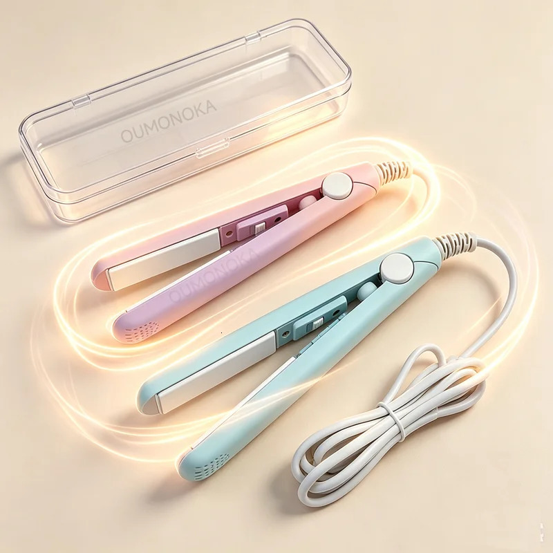 3 in 1 Hair Iron High Quality flat iron Straightening comb mini professional hair straightener Curling Iron Styling Tools 260805