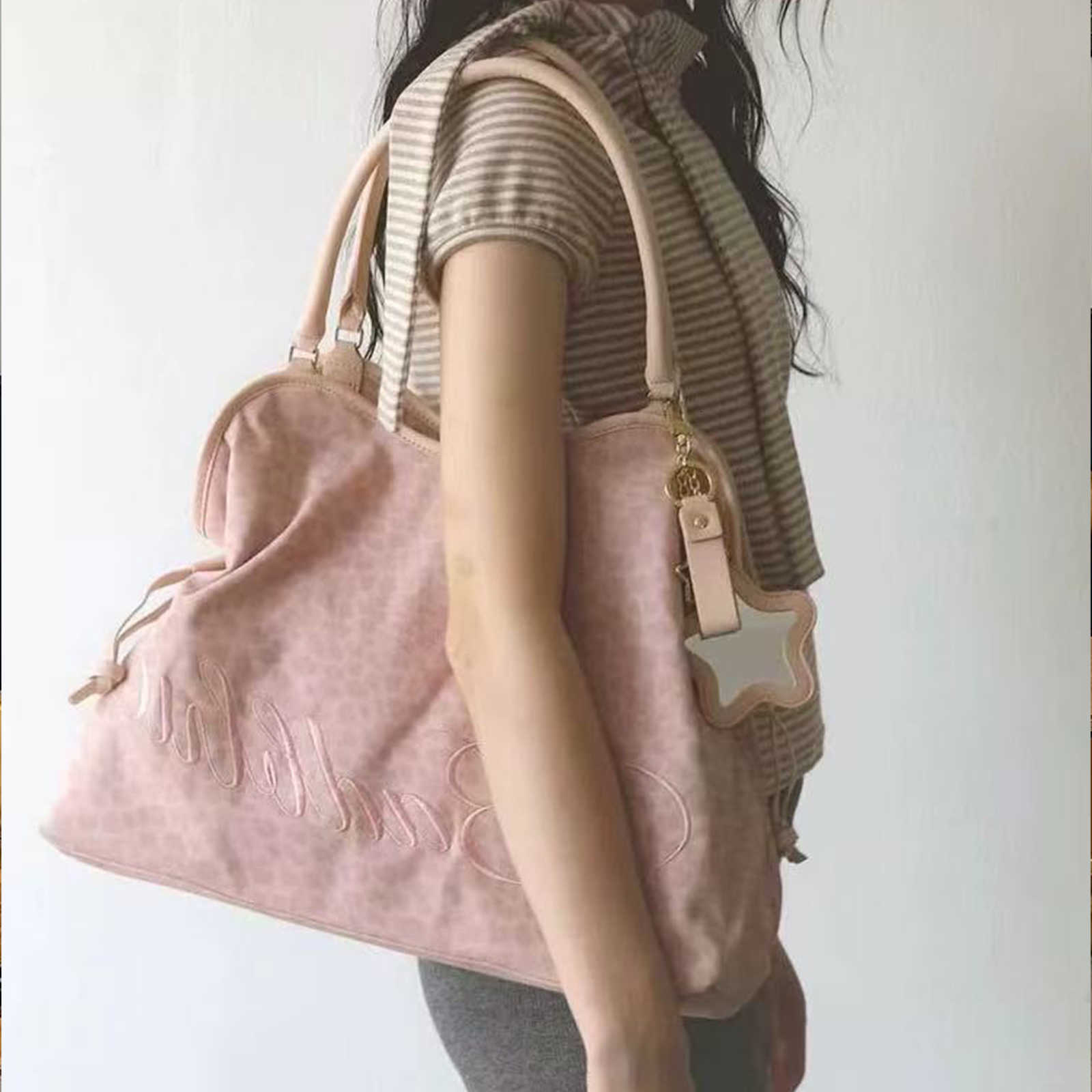 Leopard Print One Shoulder Women Armpit Bag Large Capacity Tote Bag for School Work Daily Use H260805