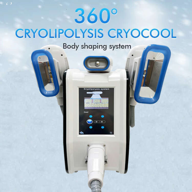 Vacuum Cryolipolysis Cooling Body Shaping Machine Non-Invasive Slimming Cryo Fat Freezing Instrument 3 Cryo Handles Lymph Drainage Jowl Remov